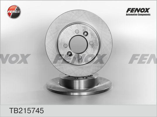 Fenox TB215745 - Тормозной диск autospares.lv