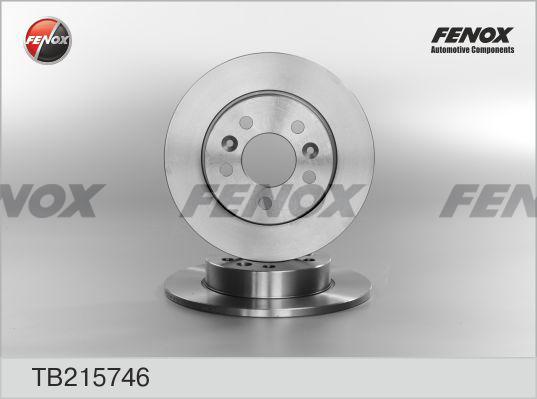 Fenox TB215746 - Тормозной диск autospares.lv