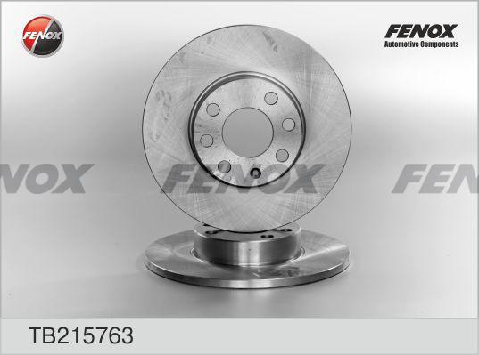 Fenox TB215763 - Тормозной диск autospares.lv