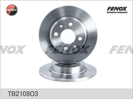 Fenox TB2108O3 - Тормозной диск autospares.lv