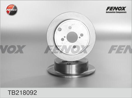 Fenox TB218092 - Тормозной диск autospares.lv