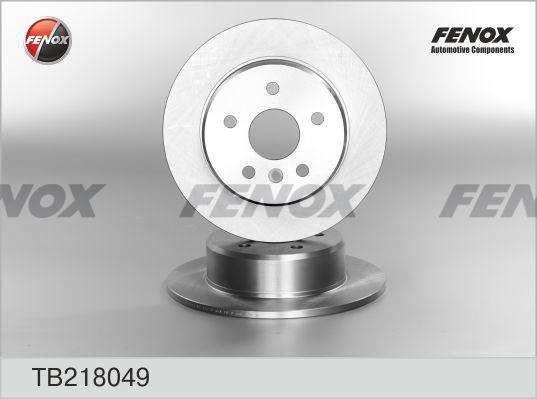 Fenox TB218049 - Тормозной диск autospares.lv