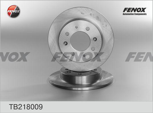 Fenox TB218009 - Тормозной диск autospares.lv