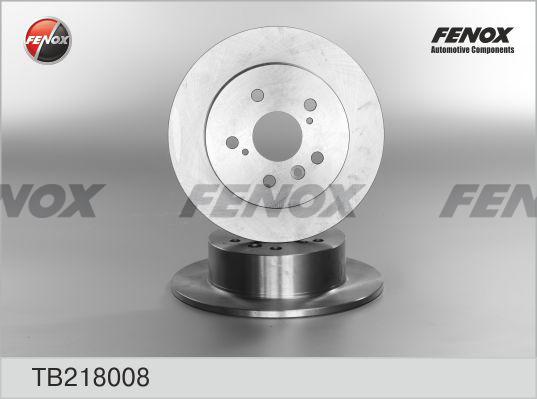 Fenox TB218008 - Тормозной диск autospares.lv