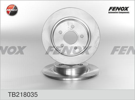 Fenox TB218035 - Тормозной диск autospares.lv