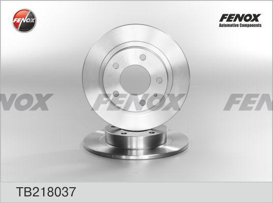 Fenox TB218037 - Тормозной диск autospares.lv