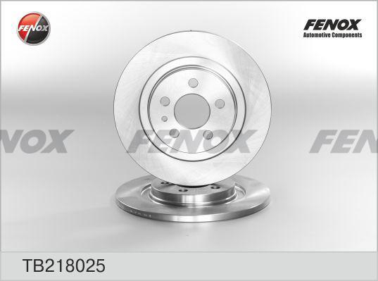 Fenox TB218025 - Тормозной диск autospares.lv
