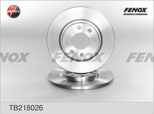 Fenox TB218026 - Тормозной диск autospares.lv