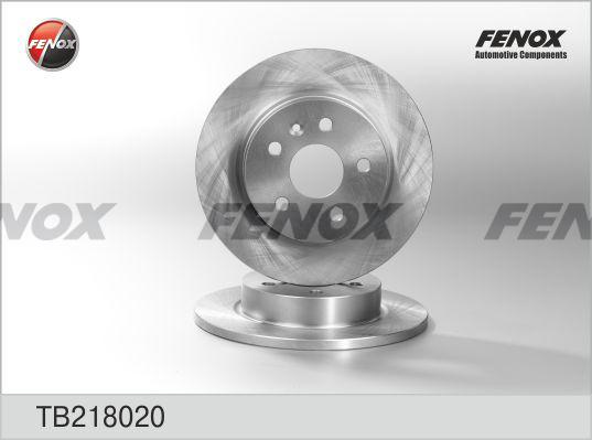 Fenox TB218020 - Тормозной диск autospares.lv