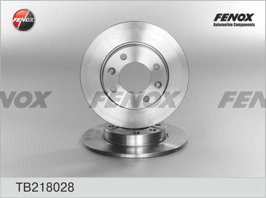 Fenox TB218028 - Тормозной диск autospares.lv