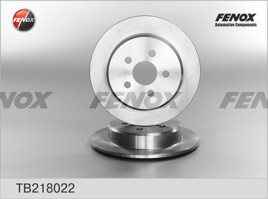 Fenox TB218022 - Тормозной диск autospares.lv