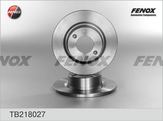 Fenox TB218027 - Тормозной диск autospares.lv