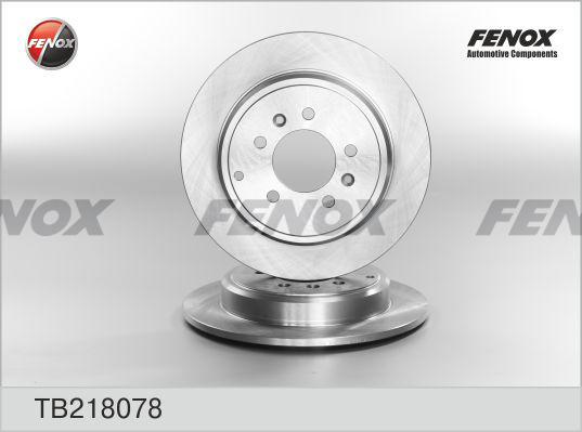 Fenox TB218078 - Тормозной диск autospares.lv