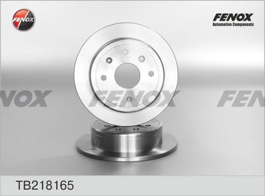 Fenox TB218165 - Тормозной диск autospares.lv