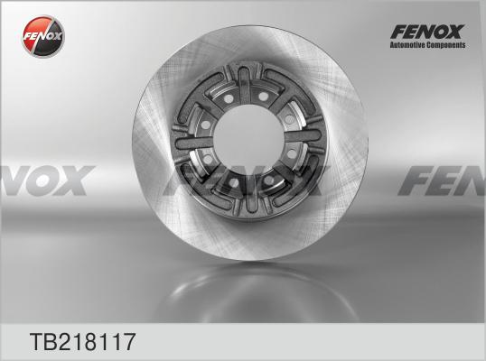 Fenox TB218117 - Тормозной диск autospares.lv