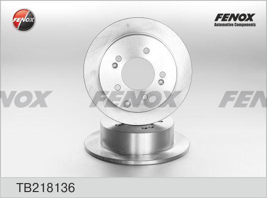 Fenox TB218136 - Тормозной диск autospares.lv