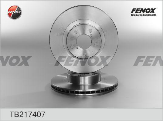 Fenox TB217407 - Тормозной диск autospares.lv