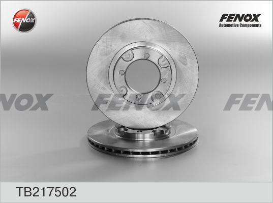 Fenox TB217502 - Тормозной диск autospares.lv