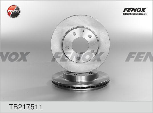 Fenox TB217511 - Тормозной диск autospares.lv