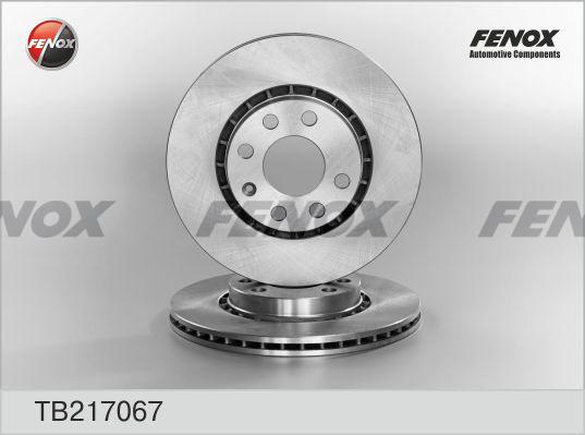 Fenox TB217067 - Тормозной диск autospares.lv