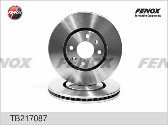 Fenox TB217087 - Тормозной диск autospares.lv