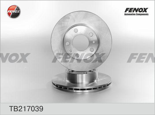 Fenox TB217039 - Тормозной диск autospares.lv