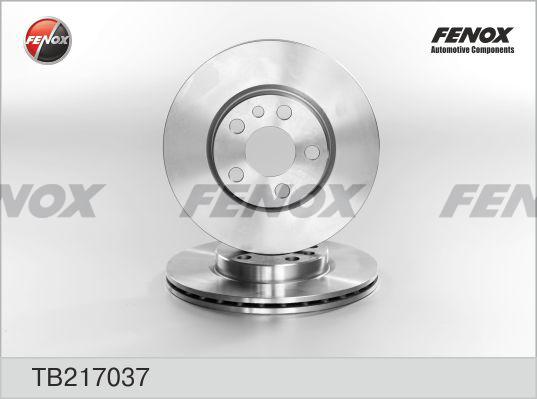 Fenox TB217037 - Тормозной диск autospares.lv