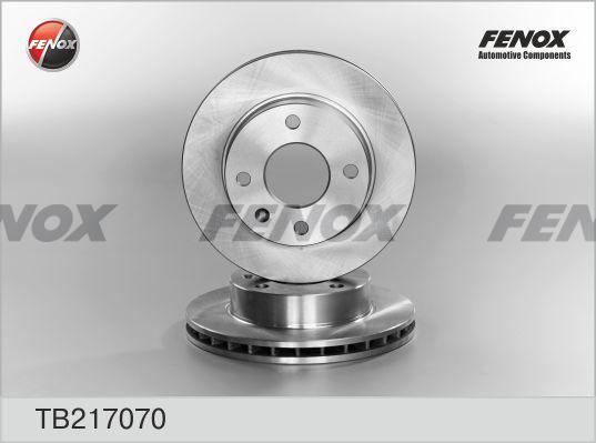 Fenox TB217070 - Тормозной диск autospares.lv