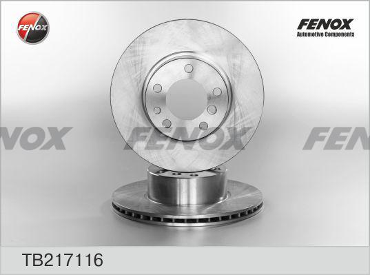 Fenox TB217116 - Тормозной диск autospares.lv