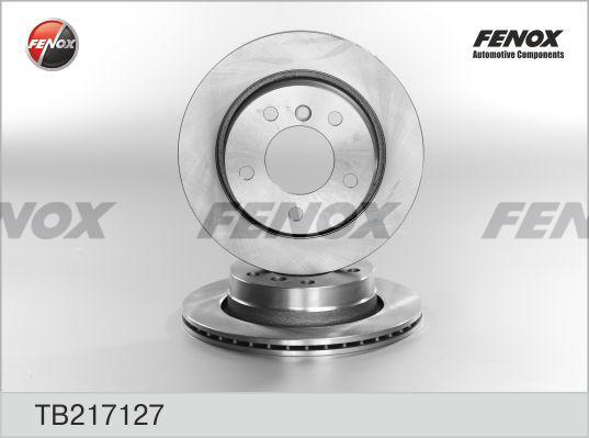Fenox TB217127 - Тормозной диск autospares.lv
