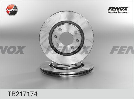 Fenox TB217174 - Тормозной диск autospares.lv