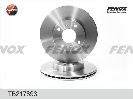 Fenox TB217893 - Тормозной диск autospares.lv