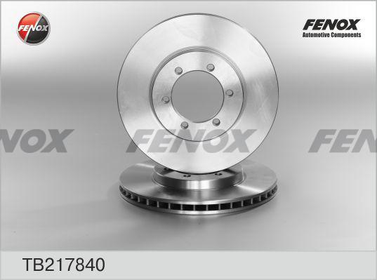 Fenox TB217840 - Тормозной диск autospares.lv