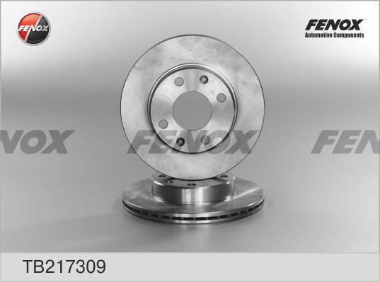 Fenox TB217309 - Тормозной диск autospares.lv