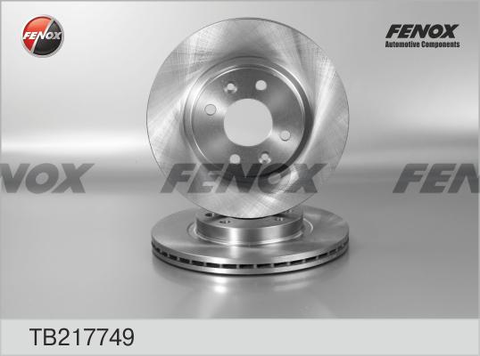 Fenox TB217749 - Тормозной диск autospares.lv