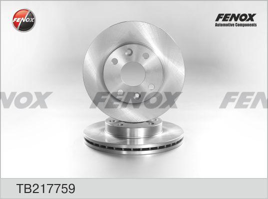 Fenox TB217759 - Тормозной диск autospares.lv