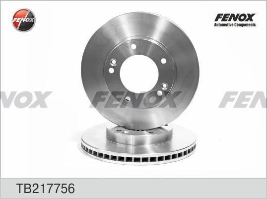 Fenox TB217756 - Тормозной диск autospares.lv