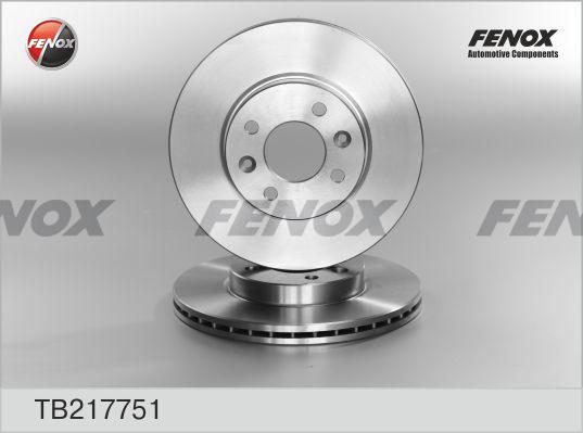 Fenox TB217751 - Тормозной диск autospares.lv