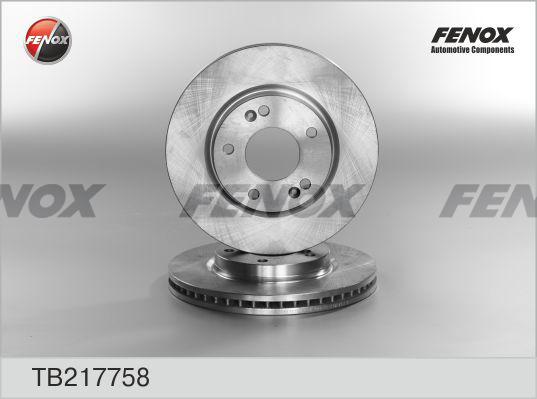 Fenox TB217758 - Тормозной диск autospares.lv