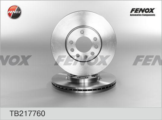 Fenox TB217760 - Тормозной диск autospares.lv