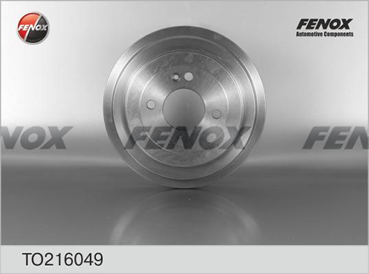 Fenox TO216049 - Тормозной барабан autospares.lv