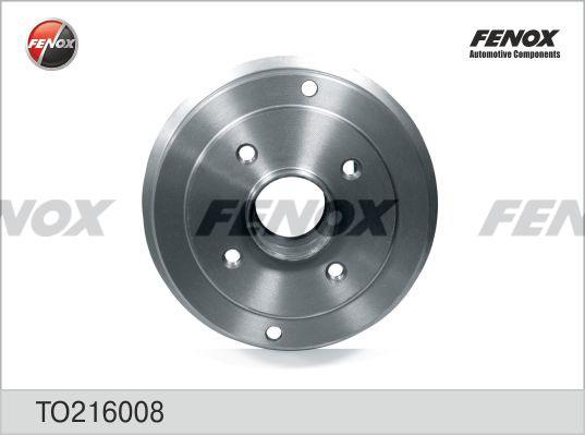 Fenox TO216008 - Тормозной барабан autospares.lv