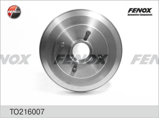 Fenox TO216007 - Тормозной барабан autospares.lv