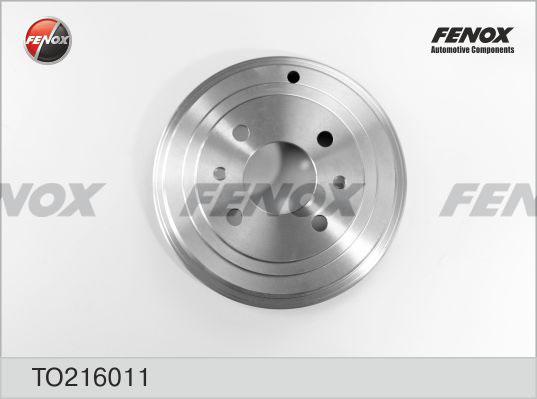 Fenox TO216011 - Тормозной барабан autospares.lv