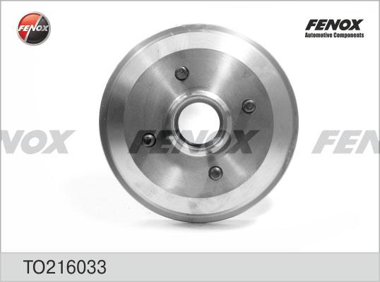 Fenox TO216033 - Тормозной барабан autospares.lv