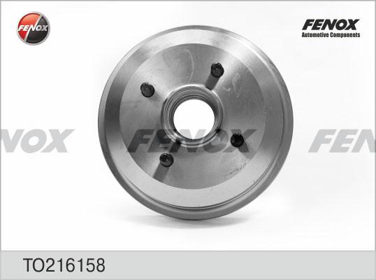 Fenox TO216158 - Тормозной барабан autospares.lv