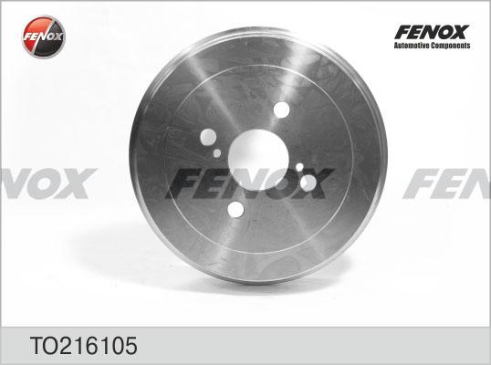 Fenox TO216105 - Тормозной барабан autospares.lv