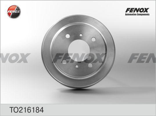 Fenox TO216184 - Тормозной барабан autospares.lv