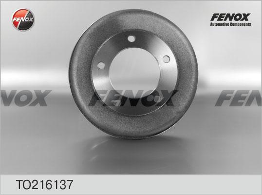 Fenox TO216137 - Тормозной барабан autospares.lv