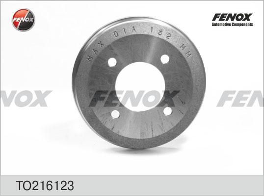 Fenox TO216123 - Тормозной барабан autospares.lv